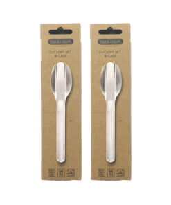 stainless steel travel cutlery set 2 pack