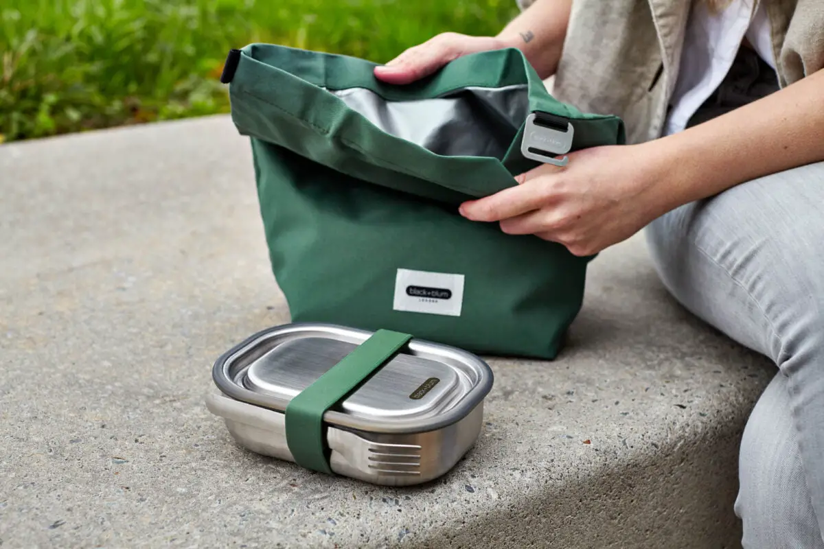 stainless steel lunch box and insulated bag
